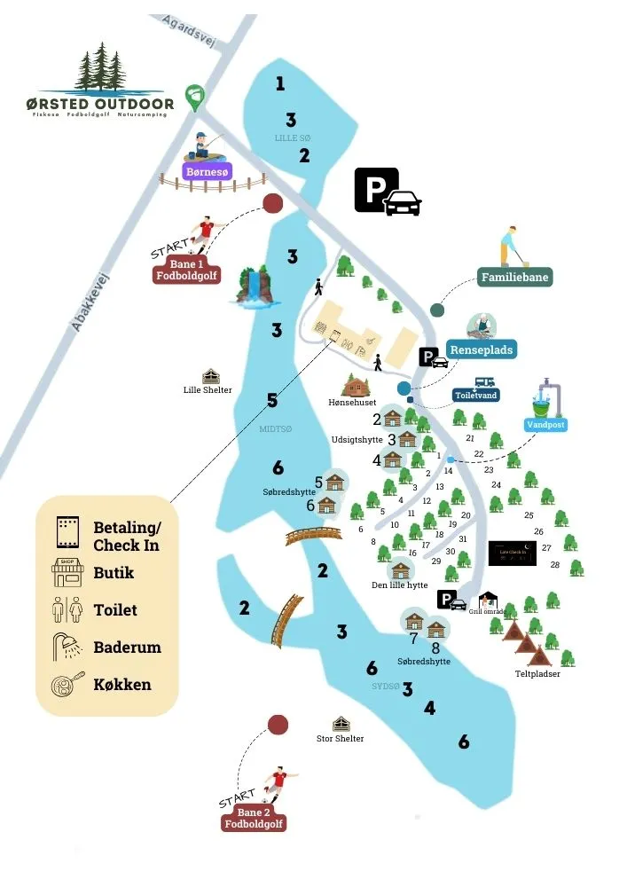 Dybdekort over Ørsted Outdoor