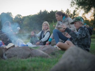 Naturcamping bålhygge