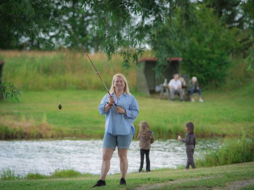 Naturcampingplads med mulighed for fiskeri