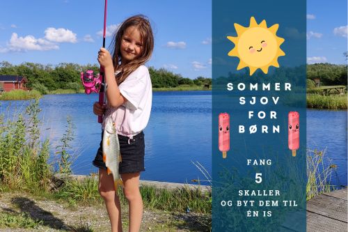 Sommersjov for børn - fang skaller og byt til is